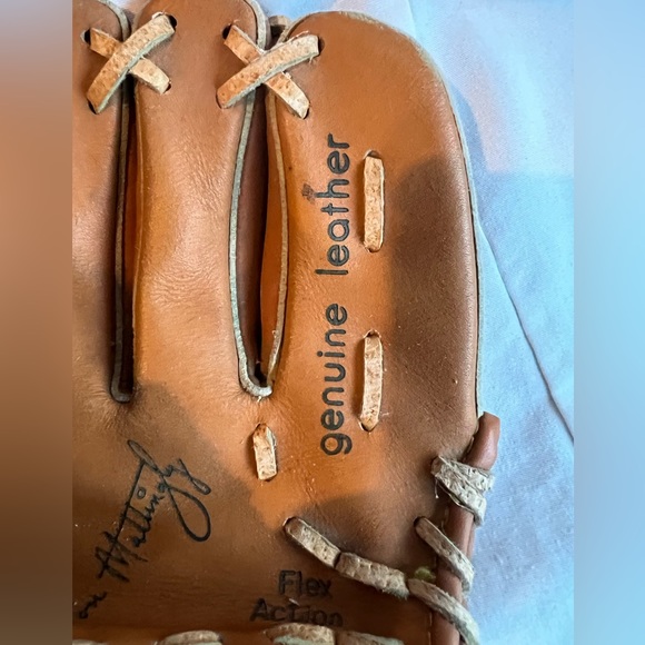 Franklin Leather Don Mattingly Vintage Baseball Glove. Super Grip Pocket. - Picture 4 of 7